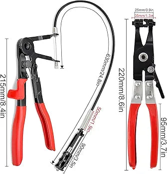 PINCE COLLIER DURITE A FLEXIBLE TA + PINCE COLLIER DROIT 210MM TA ( offre )